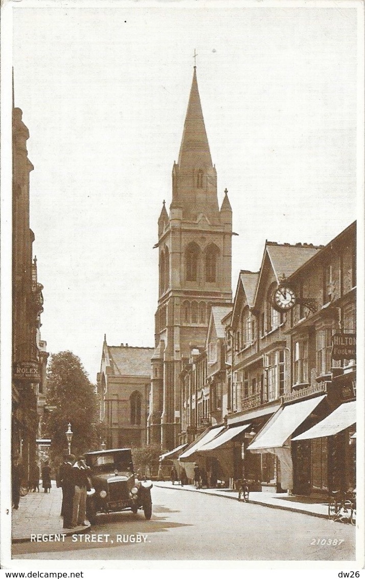 Regent Street Rugby - Old Car, Vieille Voiture - Post Card N° 210387 - Autres & Non Classés