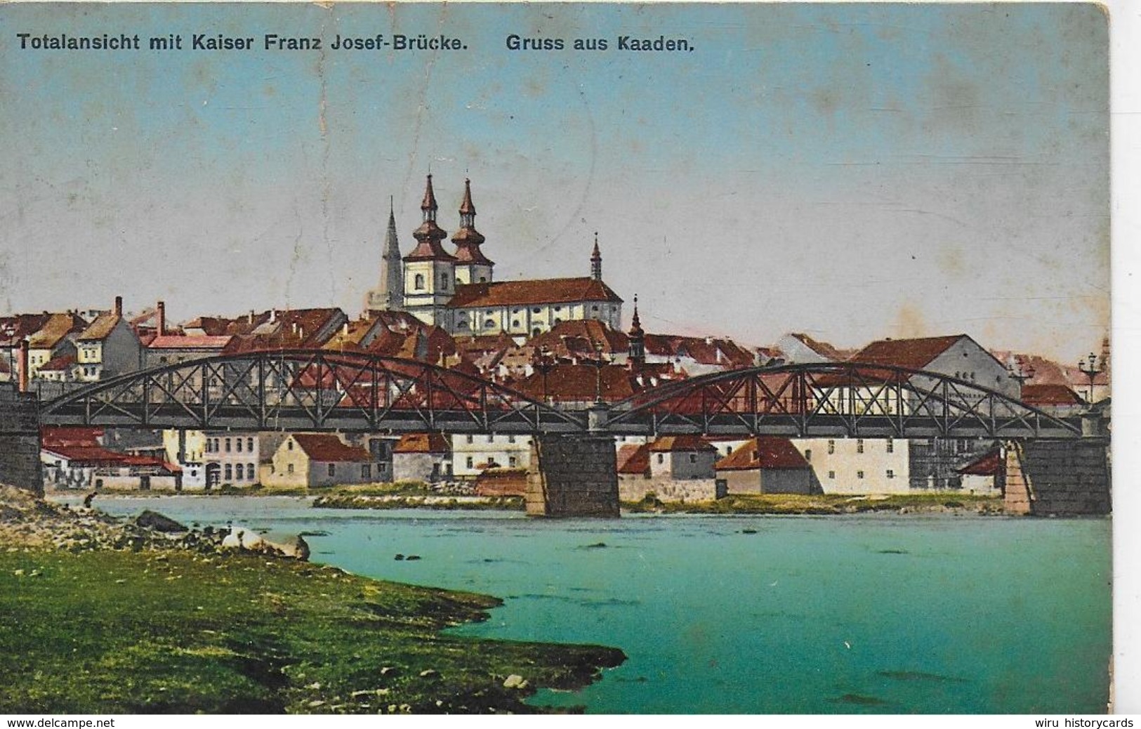 AK 0092  Gruss Aus Kaaden ( Kadan ) - Totalnsicht Mit Kaiser Franz Josef-Brücke Um 1915 - Tschechische Republik