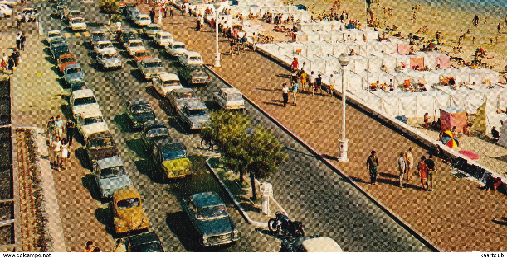 Les Sables D'Olonne: PEUGEOT 404, 204, RENAULT 4CV, 4, CITROËN MEHARI, DS, AMI BREAK, SIMCA ARONDE, OPEL ADMIRAL - Toerisme