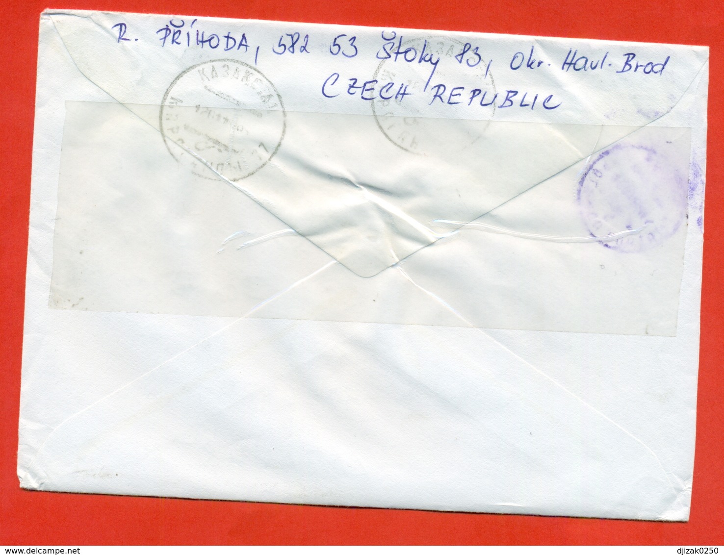 Dinosaurus. Auto. Czech Republic 1994. The Envelope Passed Mail. - Preistorici