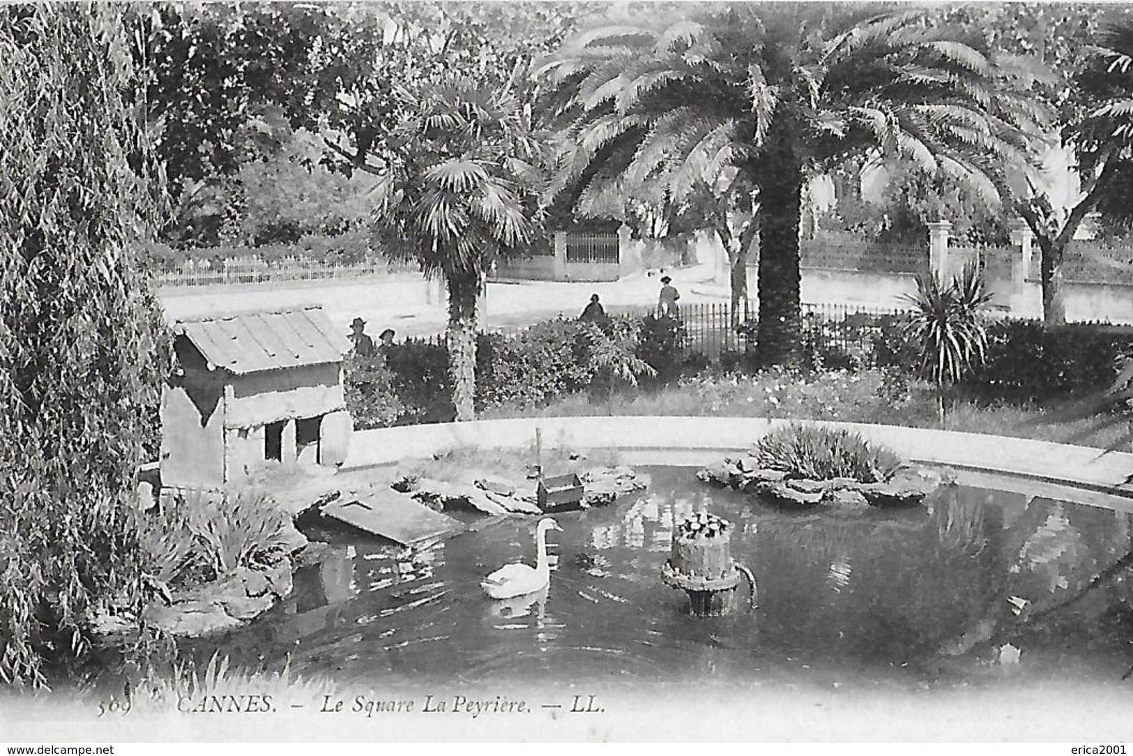 Cannes. Le Saquare La Peyrières à Cannes. - Cannes