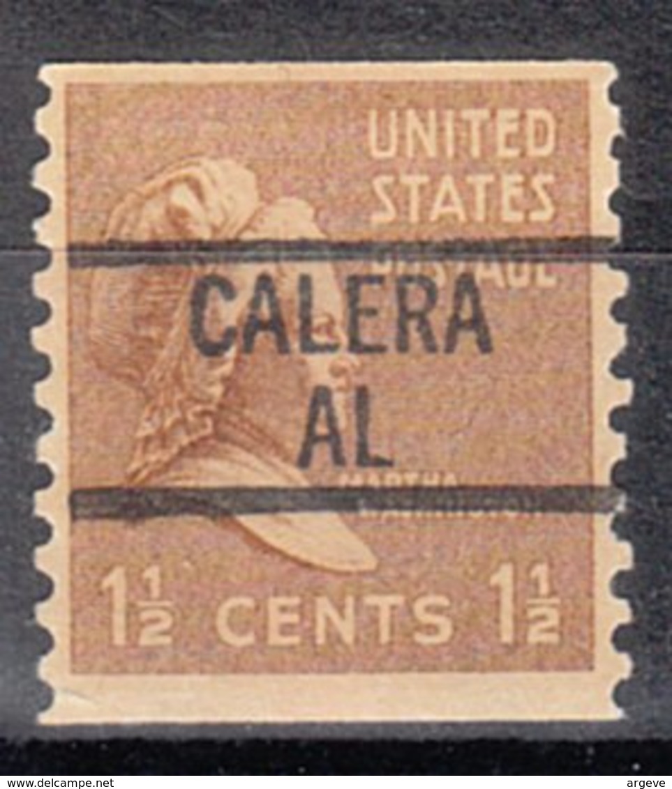 USA Precancel Vorausentwertung Preo, Locals Alabama, Calera 839 - Precancels