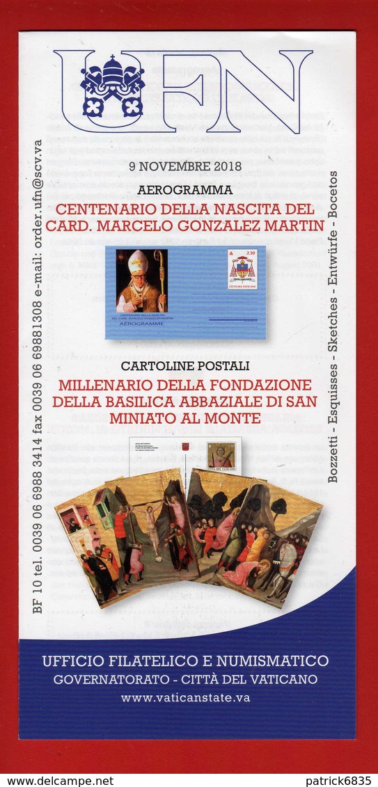 Vaticano °- 2018 - Card. Marcelo Gonzales Martin - Cartoline Postali. Vedi Descrizione - Storia Postale