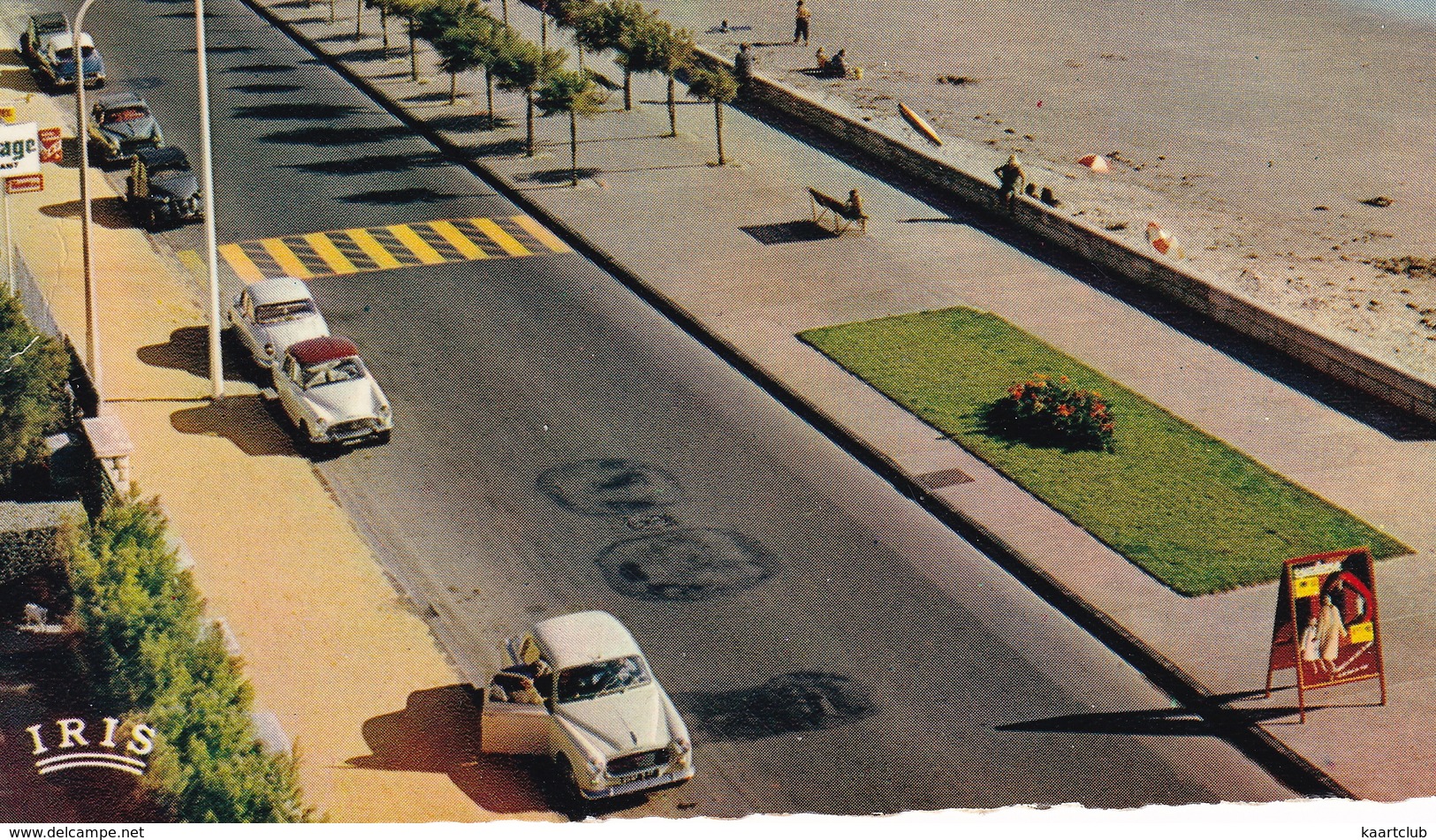 Royan: PEUGEOT 403, SIMCA ARONDE, PANHARD DYNA Z, CITROËN 2CV, DS - Le Boulevard Garnier - Toerisme