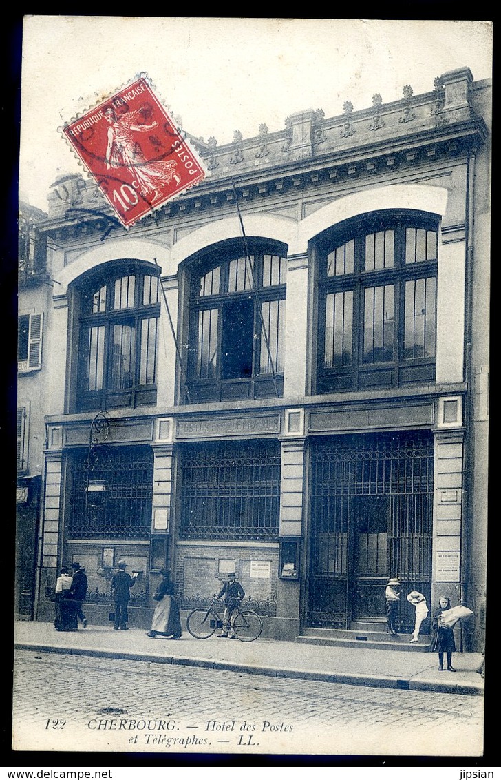 Cpa Du 50  Cherbourg Hôtel Des Postes Et Télégraphes  YN28 - Cherbourg