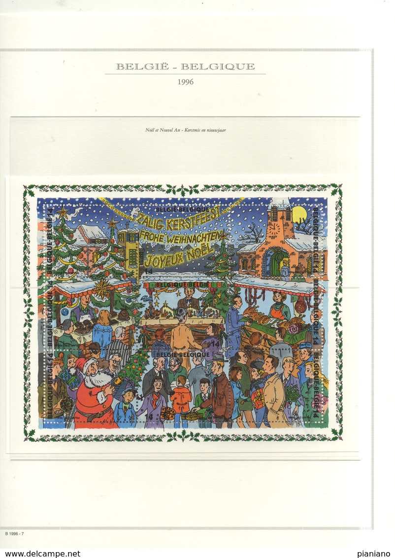 PIA  -  BELGIO  - 1996  : Natale - Ricordo Di Un Vecchi Mercatino   - (Yv  2671-79) - Unused Stamps