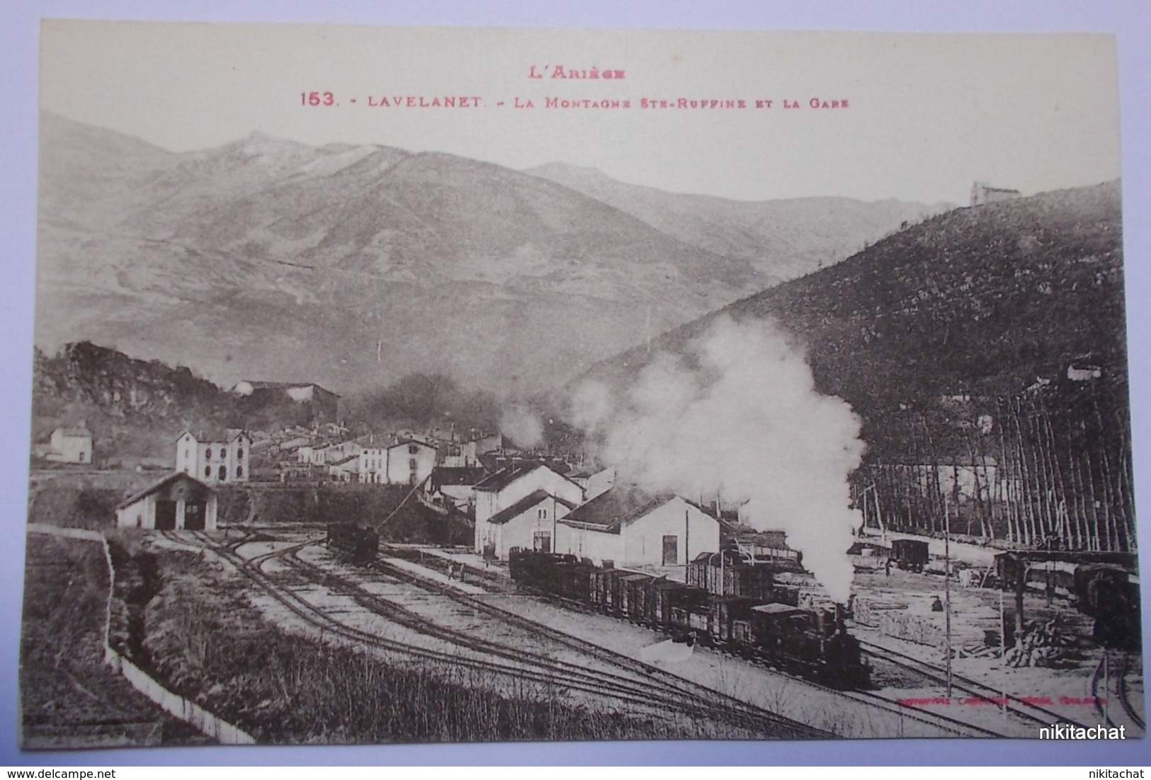 LAVELANET-La Montagne Ste Ruffine Et La Gare - Lavelanet