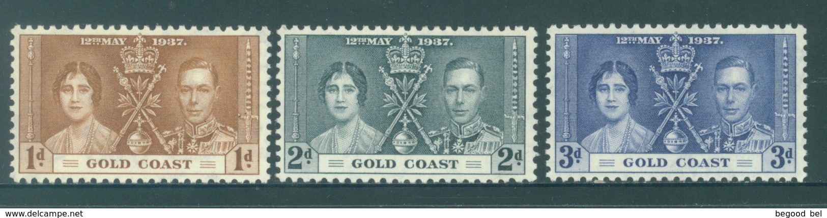 GOLD COAST - MNH/**. - 1937 - CORONATION - Yv 110-112 -  Lot 18420 - Côte D'Or (...-1957)