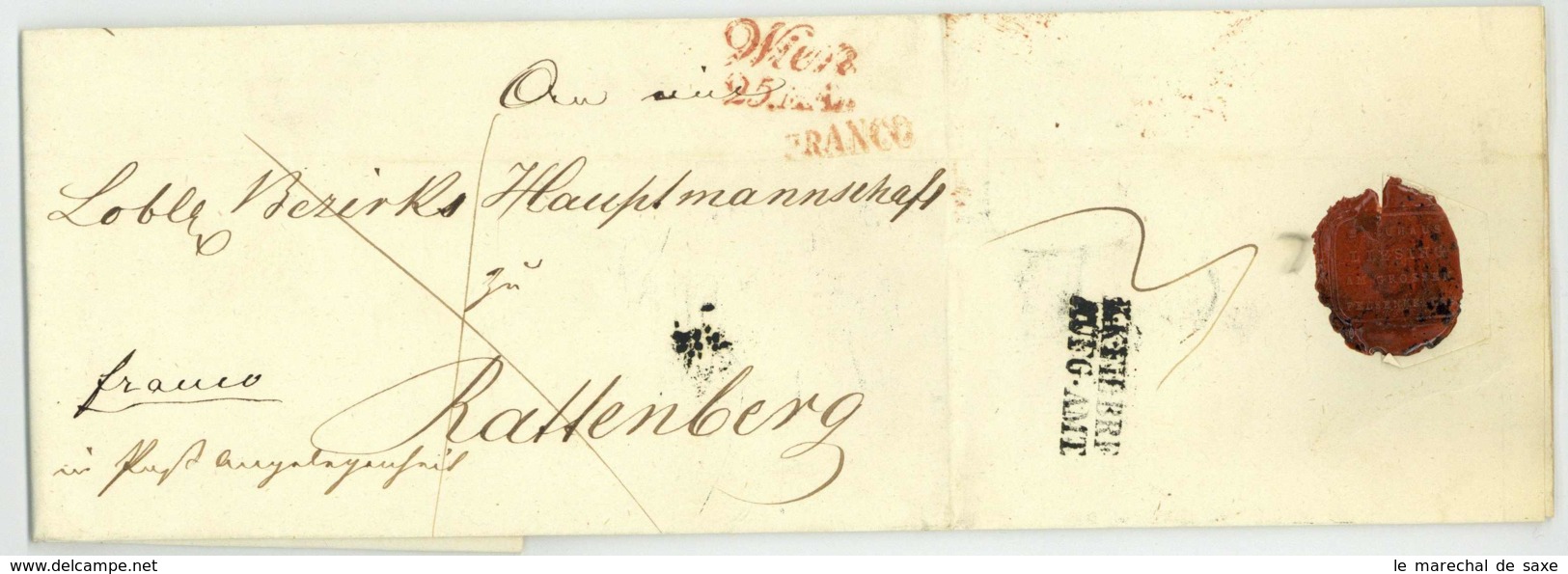 Wien 1850 BRAUEREI LIESING Am Großen Felsenkeller Margreiter Aus KUNDL Rattenberg Kufstein Tirol Bier - Historical Documents