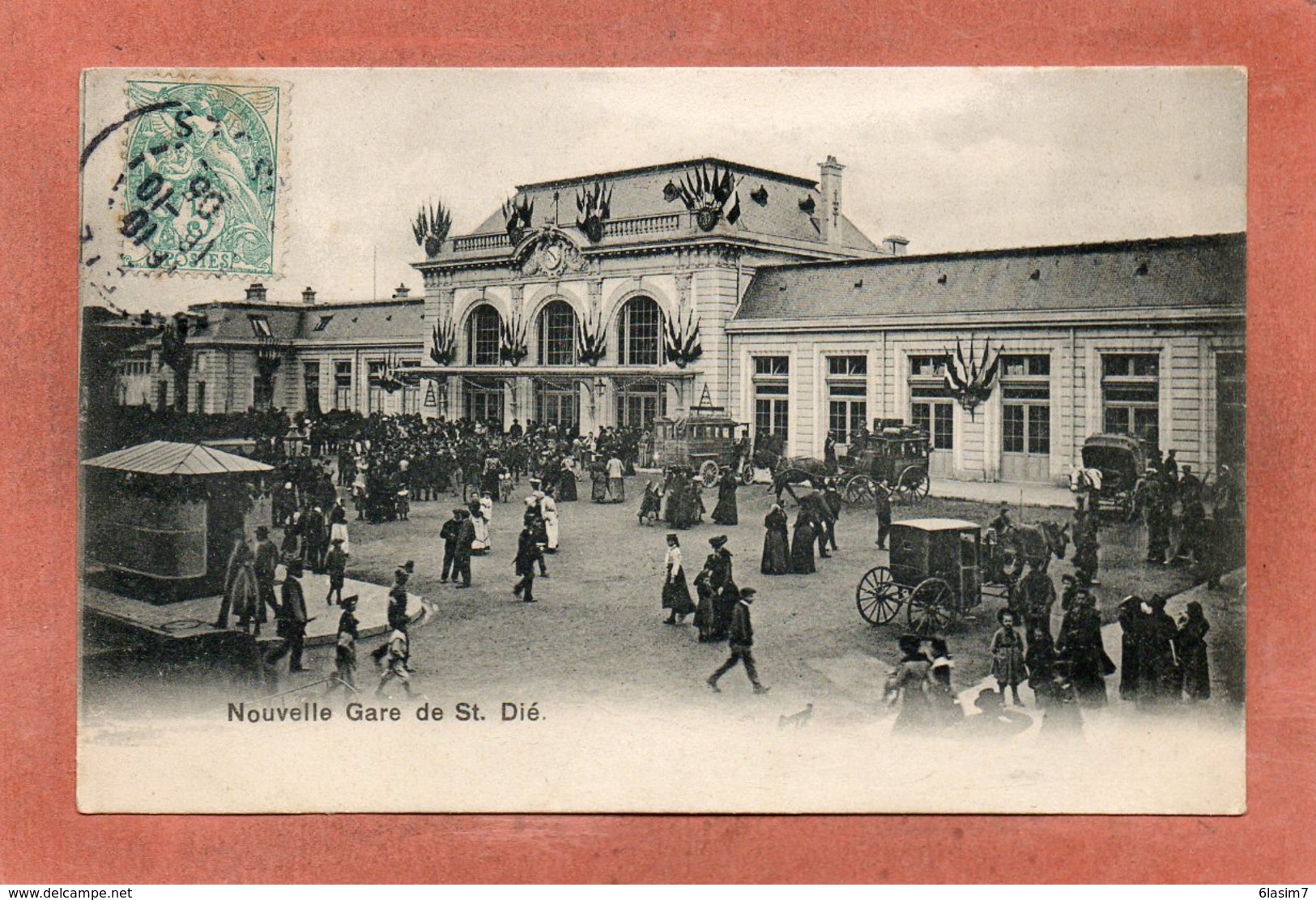 CPA - SAINT-DIE (88) - Aspect De L'inauguration De La Nouvelle Gare En 1906 - Saint Die