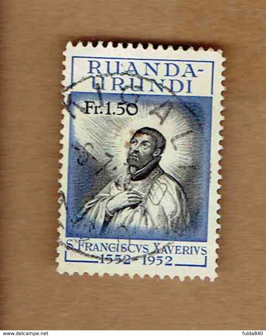 Ruanda-Urundi.(COB-OBP)  1952 - N°176 *Quatrième Centenaire De La Mort De Saint François Xavier*  1,50F  Oblitéré Kigali - Oblitérés