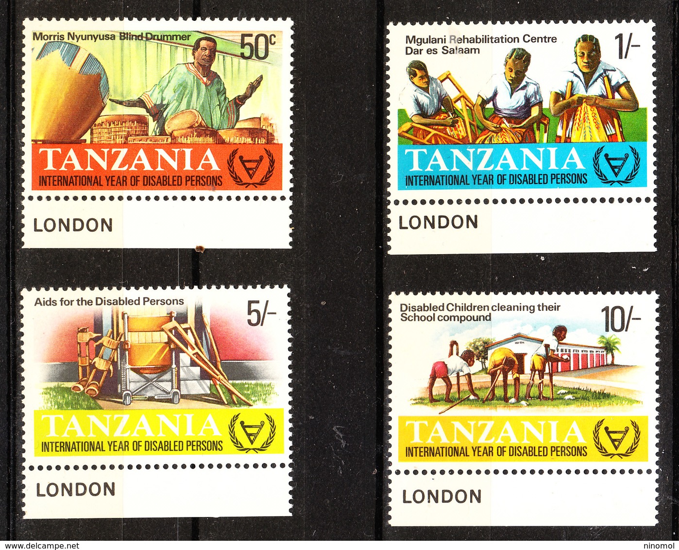 Tanzania - 1981. Anno Internaz. Dei Disabili. Aid To Disabled Persons. Complete MNH Series - Handicap