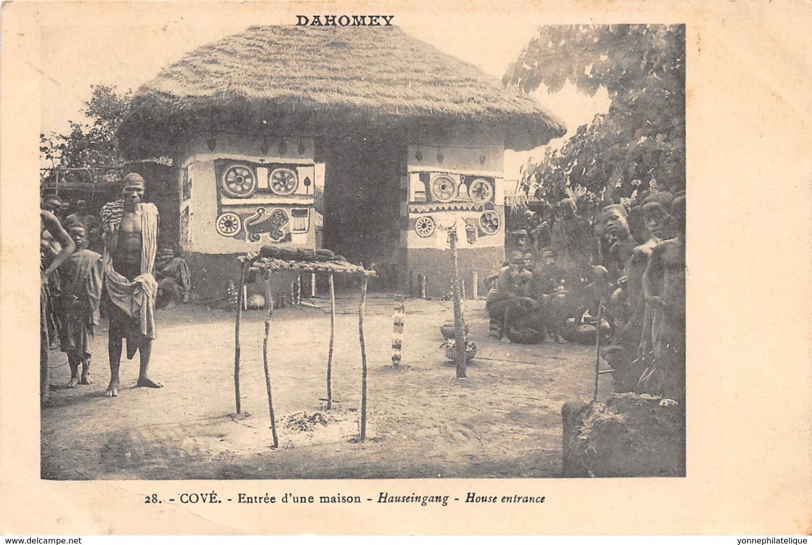 Dahomey - Topo / 119 - Cové - Entrée D'une Maison - Défaut - Dahomey