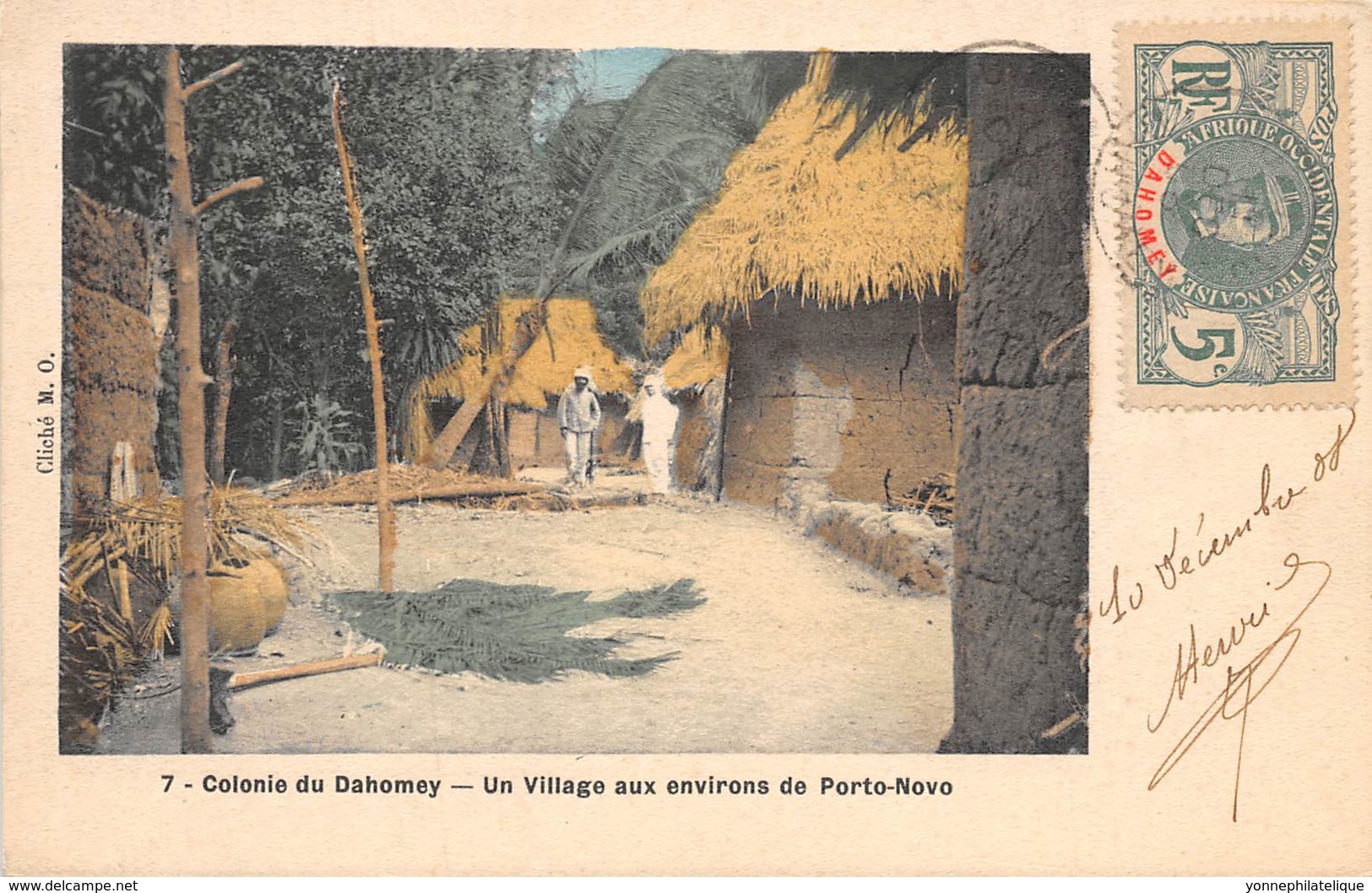 Dahomey - Topo / 120 - Un Village - Belle Oblitération - Dahomey