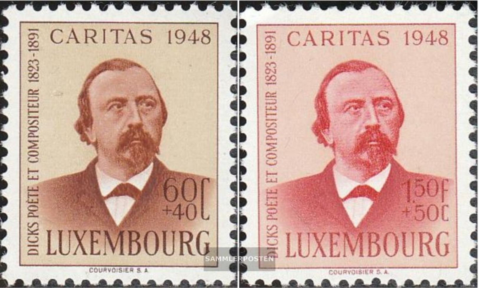 Luxemburg 435-436 MNH 1948 Caritas - Unused Stamps