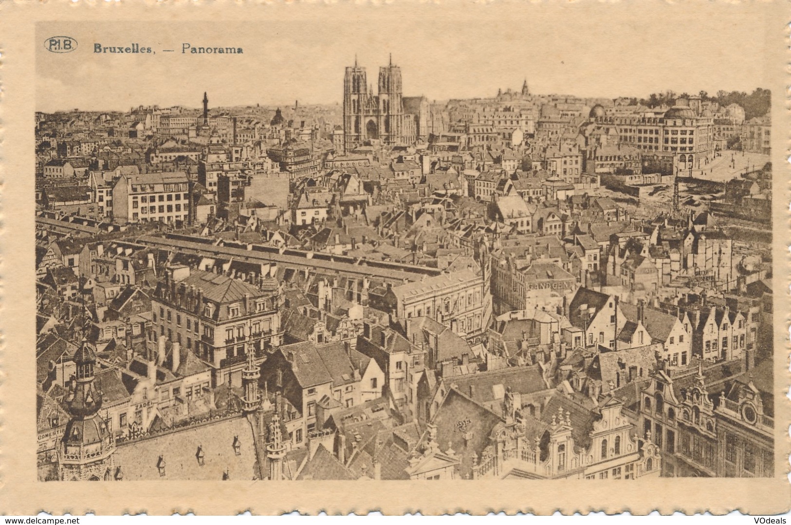 CPA - Belgique - Bruxelles - Brussels - Panorama - Panoramische Zichten, Meerdere Zichten