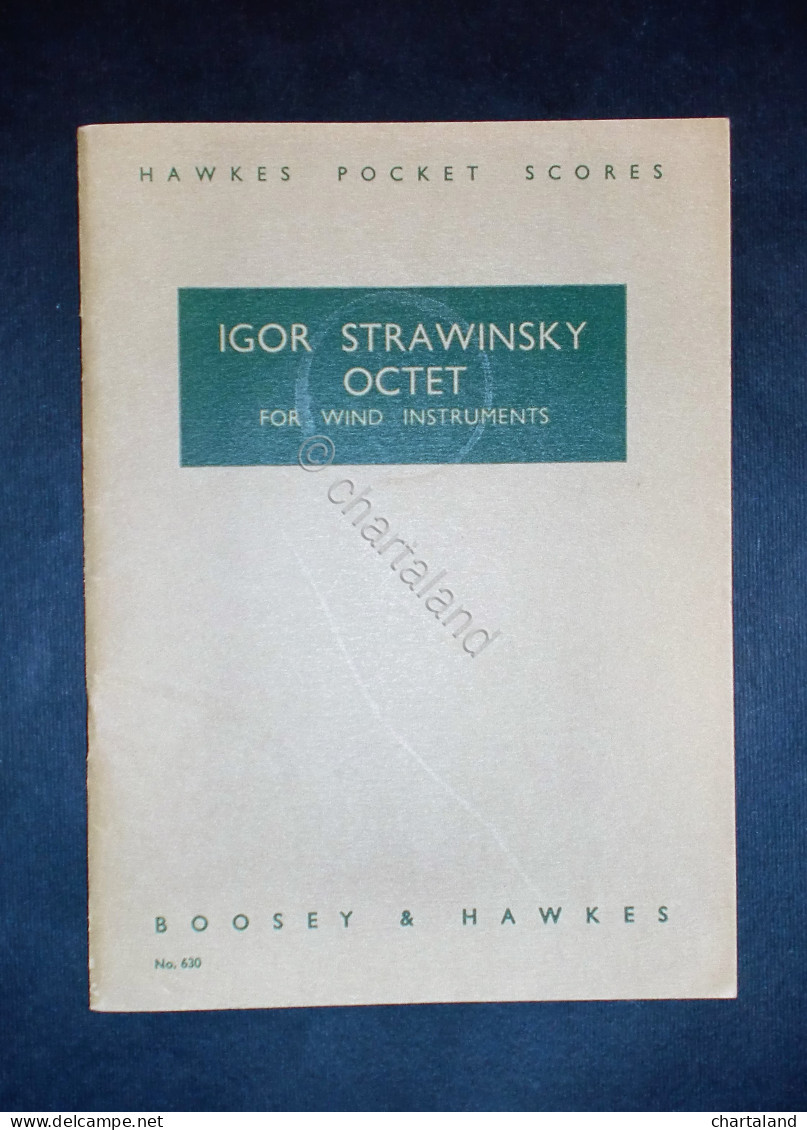 Musica Spartiti - Hawkes Pocket Scores No. 630 - I. Strwinsky - Octet - Non Classificati