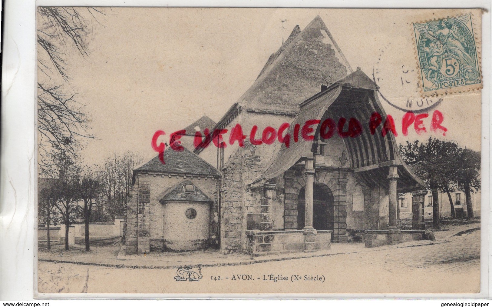 77- AVON - L' EGLISE 1905 - Avon