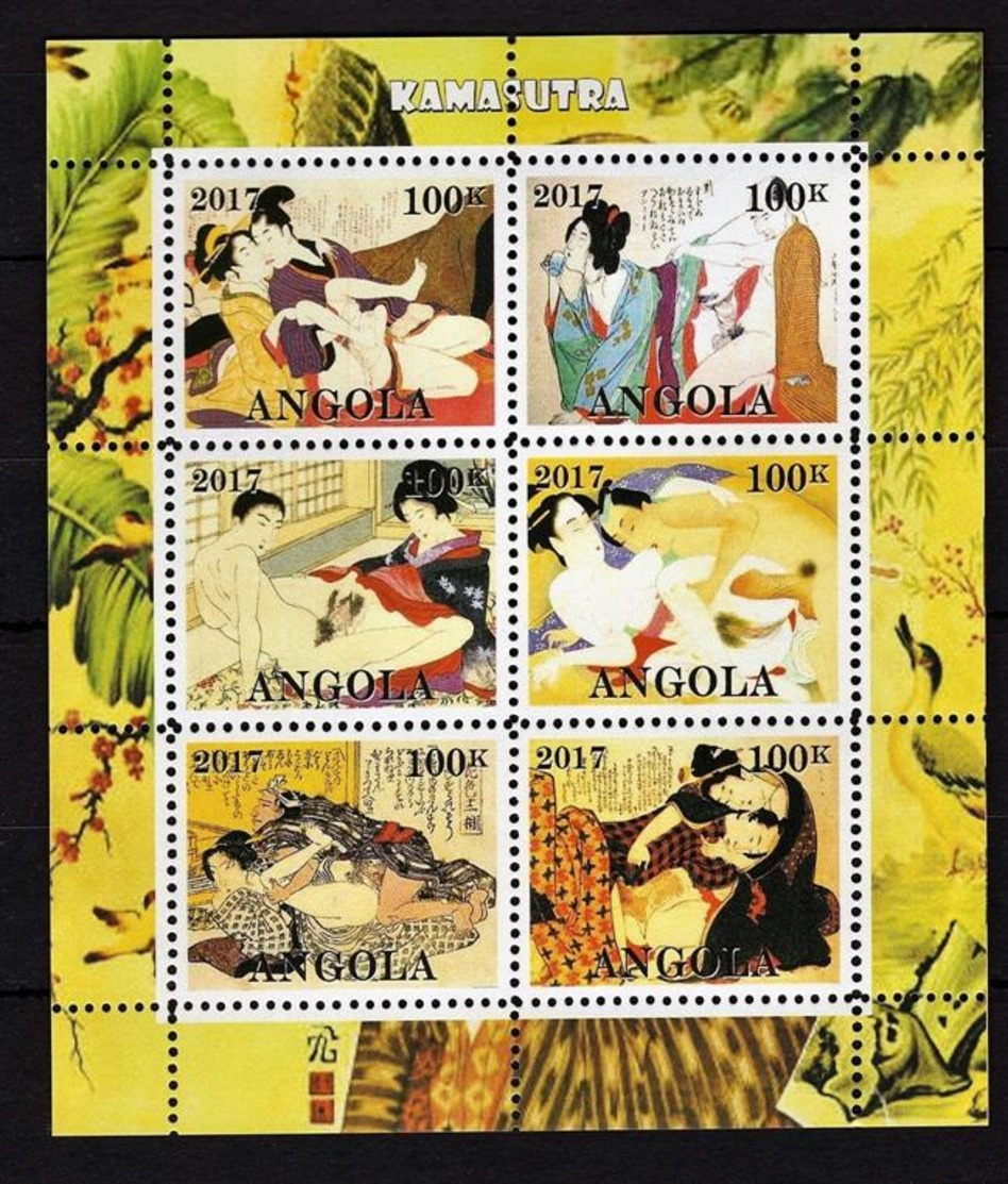 Angola 2017. Kama Sutra. Erotica Art. Tine MNH - Angola