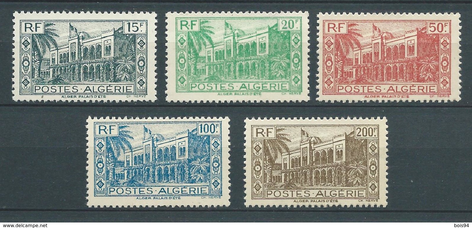 ALGERIE 1944 . Série N°s 200 à 204 . Neufs **  (MNH) - Unused Stamps