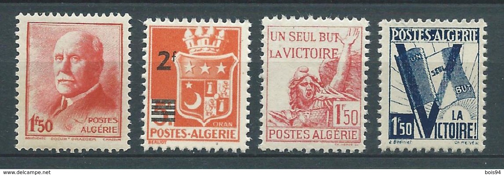 ALGERIE 1942/43 . N°s 196 , 197 , 198 Et 199 . Neufs ** (MNH) - Neufs