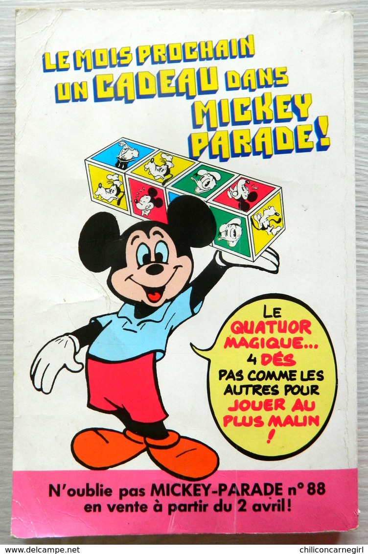 Mickey Parade - Mickolombo Enquête - Dingo - Donald - Rapetou - Mensuel N° 3 - 1987 - EDI MONDE - Mickey Parade