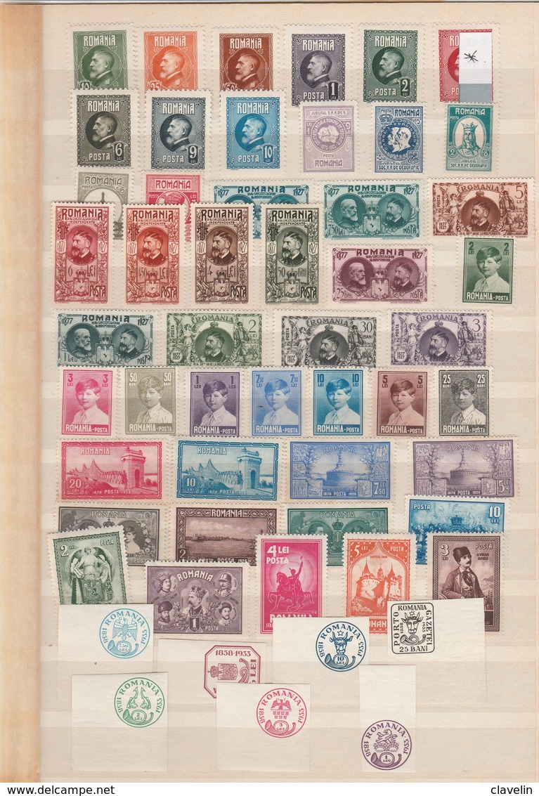 ROUMANIE -LOT DE 187 TIMBRES NEUFS*- VOIR LES 4 SCANS - Collections