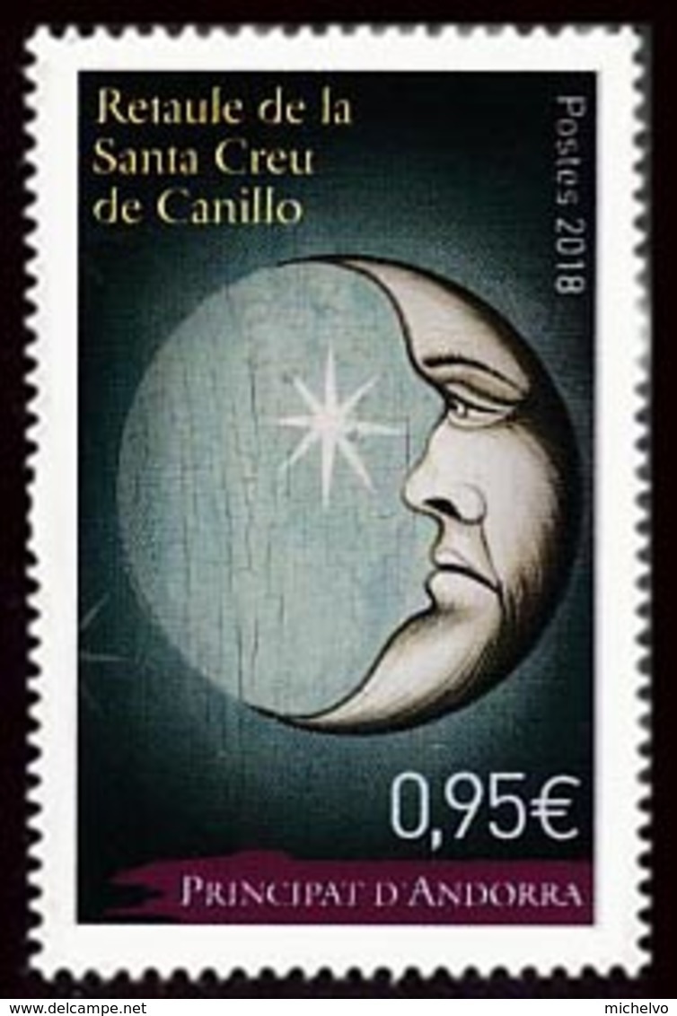 Andorre 2018 - Yv N° 823 ** - Retaule De La Santa Creu De Canillo - Unused Stamps