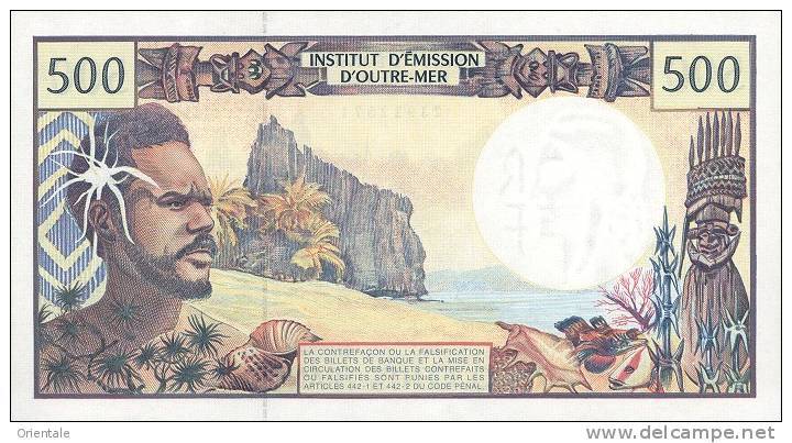 FRENCH PACIFIC TERRITORIES P. 1e 500 F 2000 UNC - French Pacific Territories (1992-...)