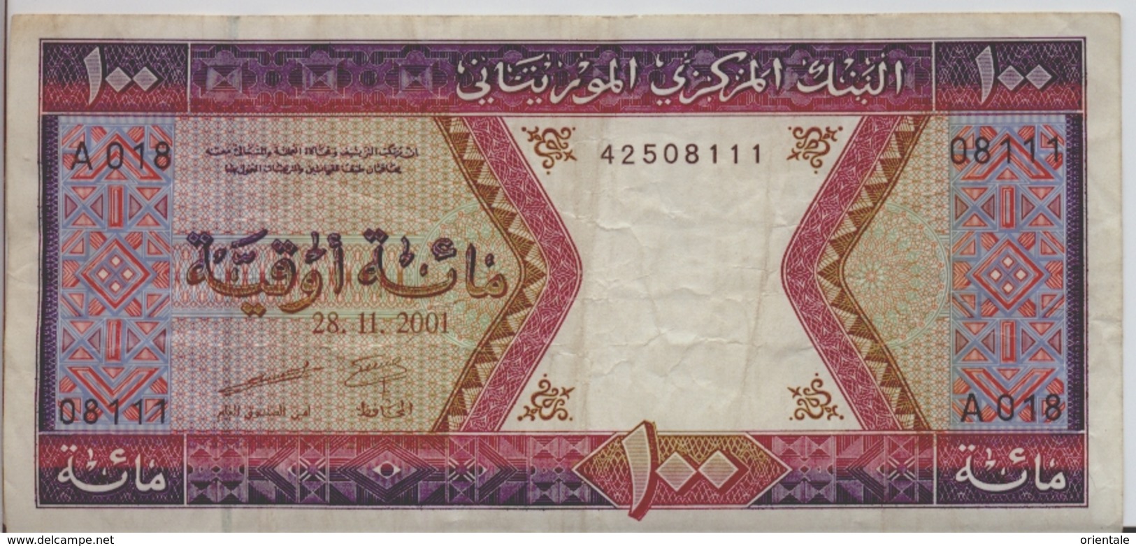 MAURITANIA P.  4i 100 O 2001 VF - Mauritania