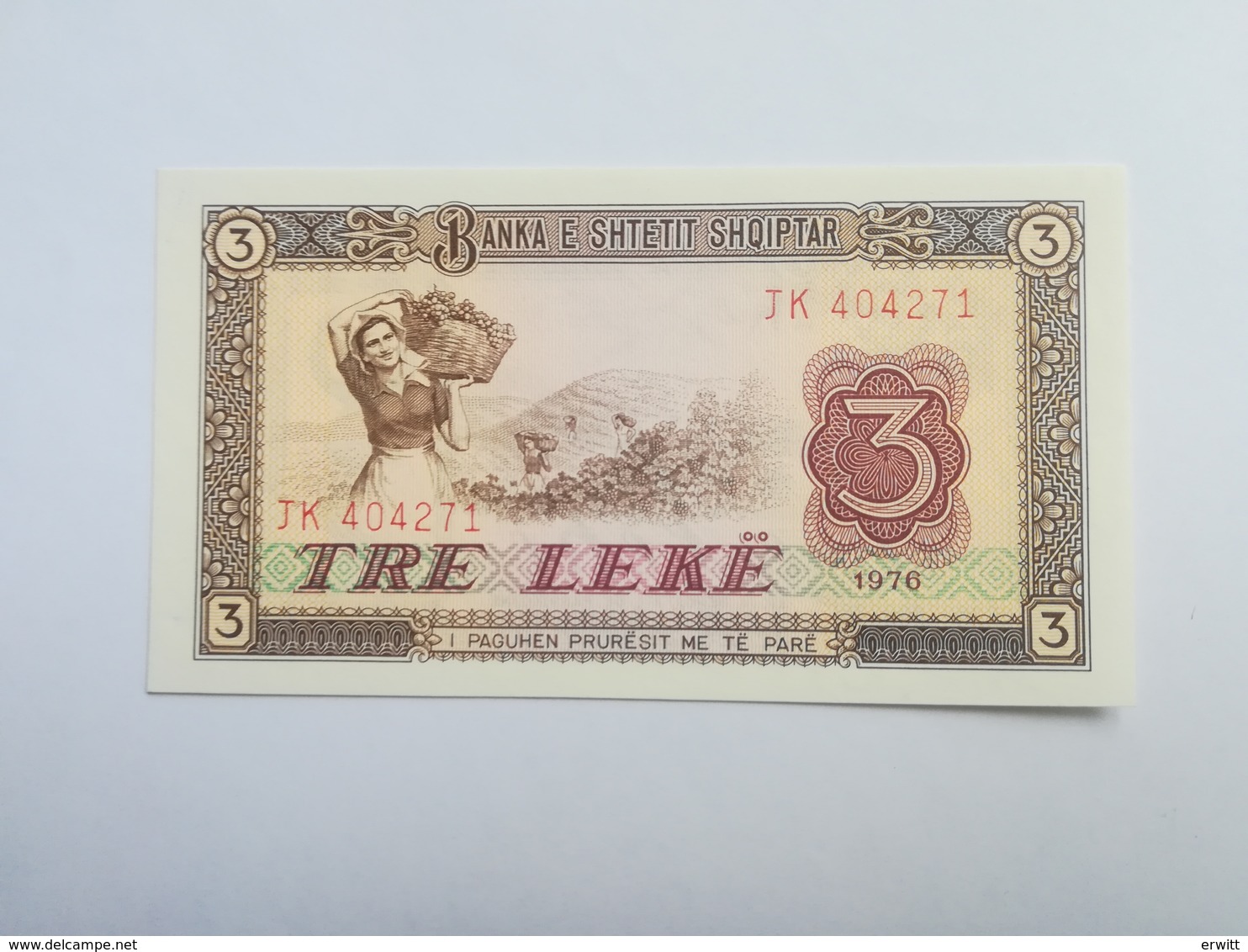 ALBANIA 3 LEKE 1976 - Albanie