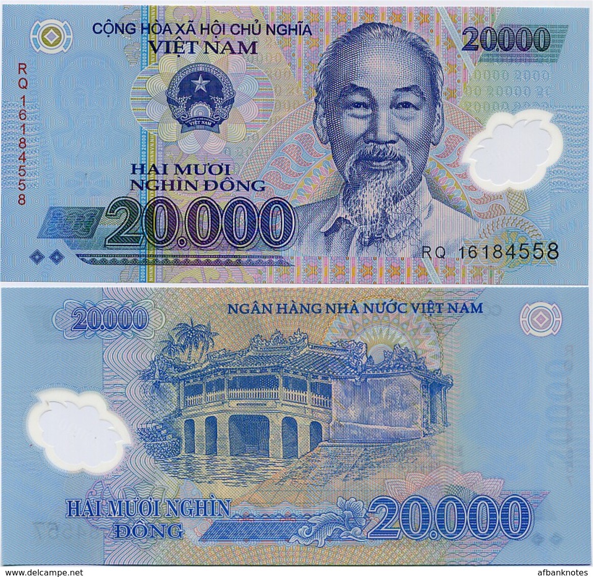 VIETNAM       20,000 Dong       P-120g       (20)16       UNC  [ 20000 ] - Vietnam