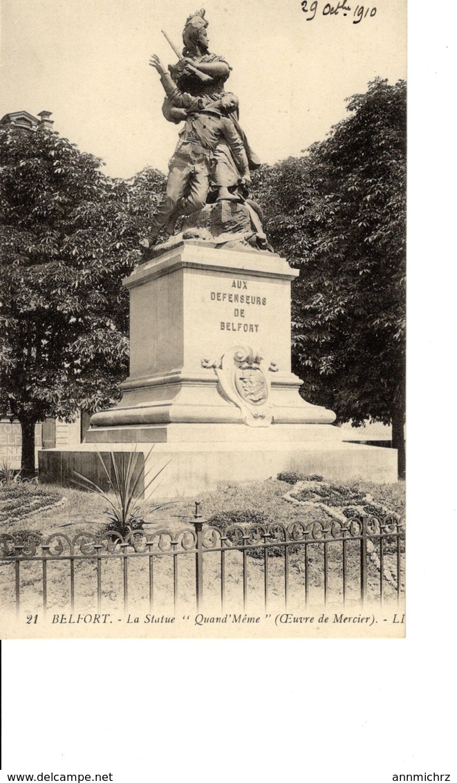 BELFORT LA STATUE QUAND MEME - Belfort – Siège De Belfort