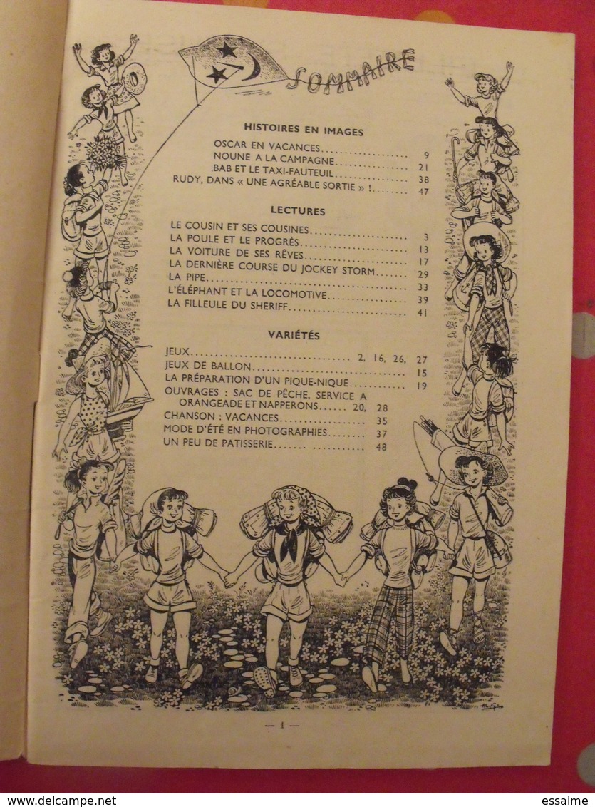 Fillette N° Spécial De Vacances 1954. 48 Pages - Fillette