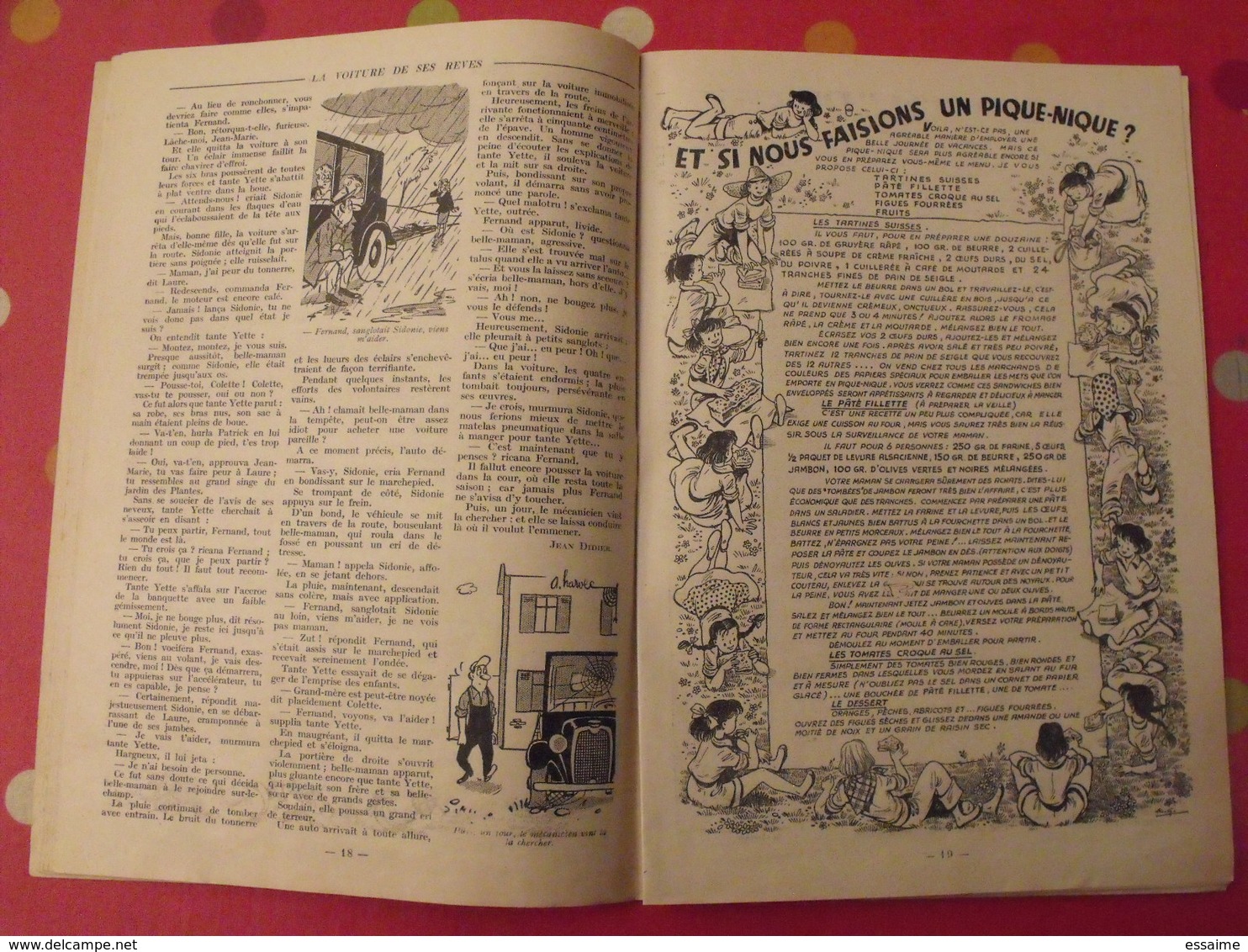 Fillette n° spécial de vacances 1954. 48 pages