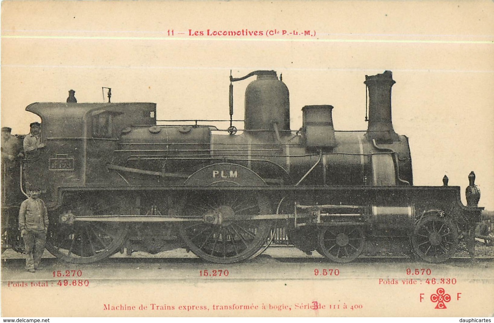 Cie P.L.M. - Machine  Pour Trains Express  - Les Locomotives  , Ed. Fleury - 2 Scans - Matériel