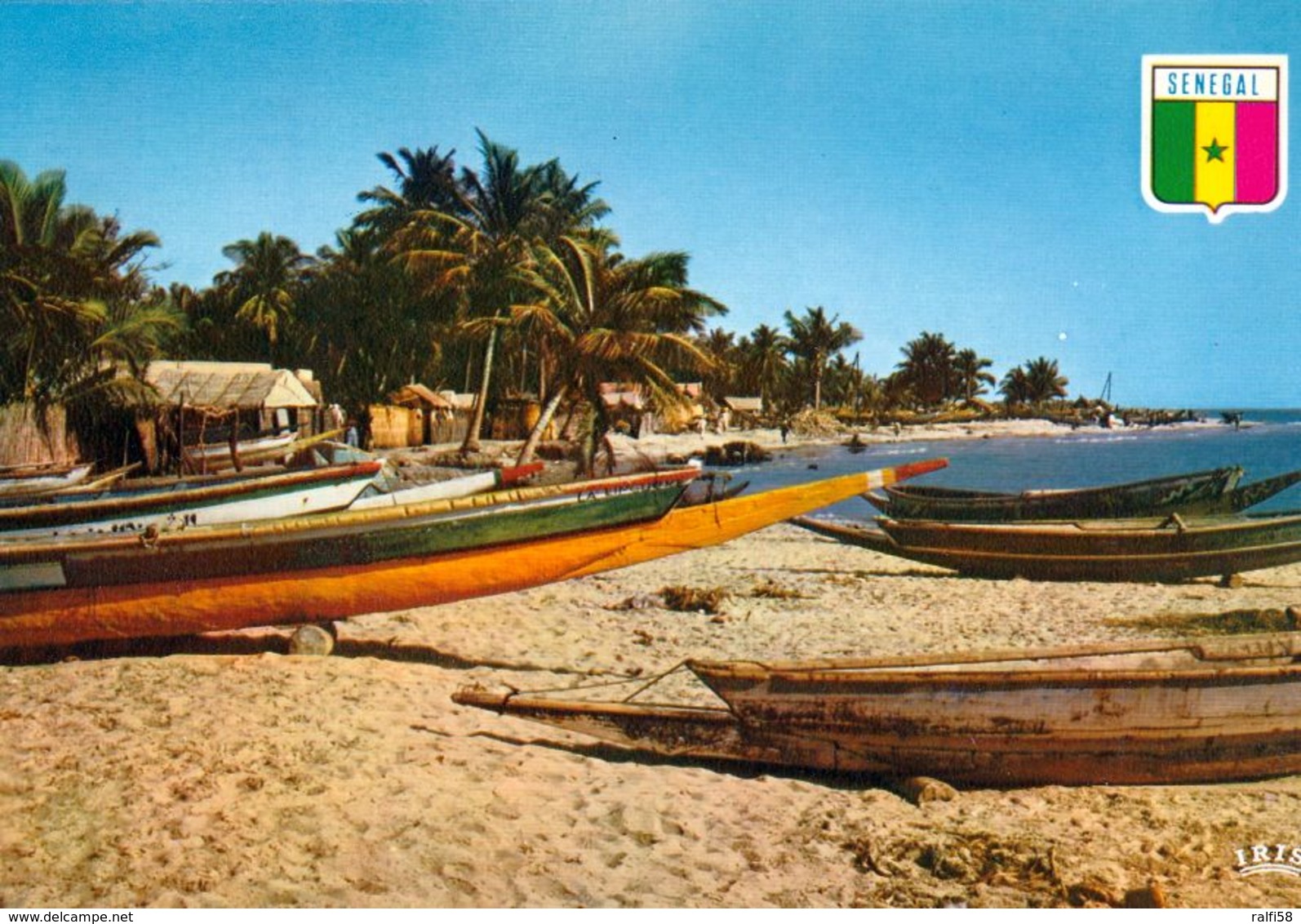 1 AK Senegal * Fischerboote Am Strand Von Joal - Heute Joal-Fadiouth - IRIS Karte Nummer 6507 * - Senegal