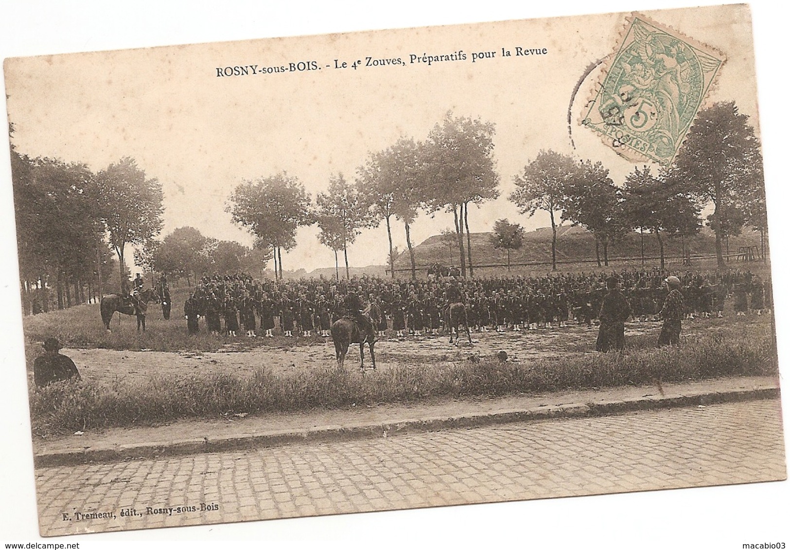 93 Seine Saint Denis : Rosny Sous Bois Le 4è Zouaves,préparatifs Pour La Revue  Réf 5384 - Rosny Sous Bois