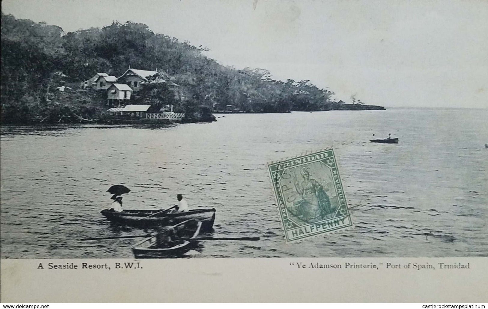 O) 1903 TRINIDAD, BRITANNIA SCT 75 1/2p, LANDSCAPE - ARCHITECTURE - A. SEASIDE RESORT -B.W.I - BOOTS, PORT OF SPAIN TRIN - Other & Unclassified