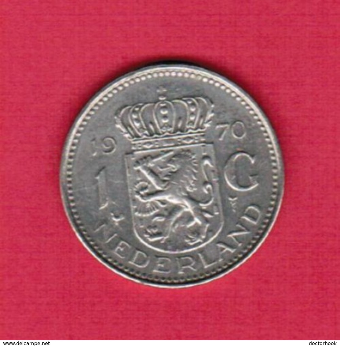 NETHERLANDS   1 GULDEN 1970  (KM # 184a) #5187 - 1948-1980 : Juliana