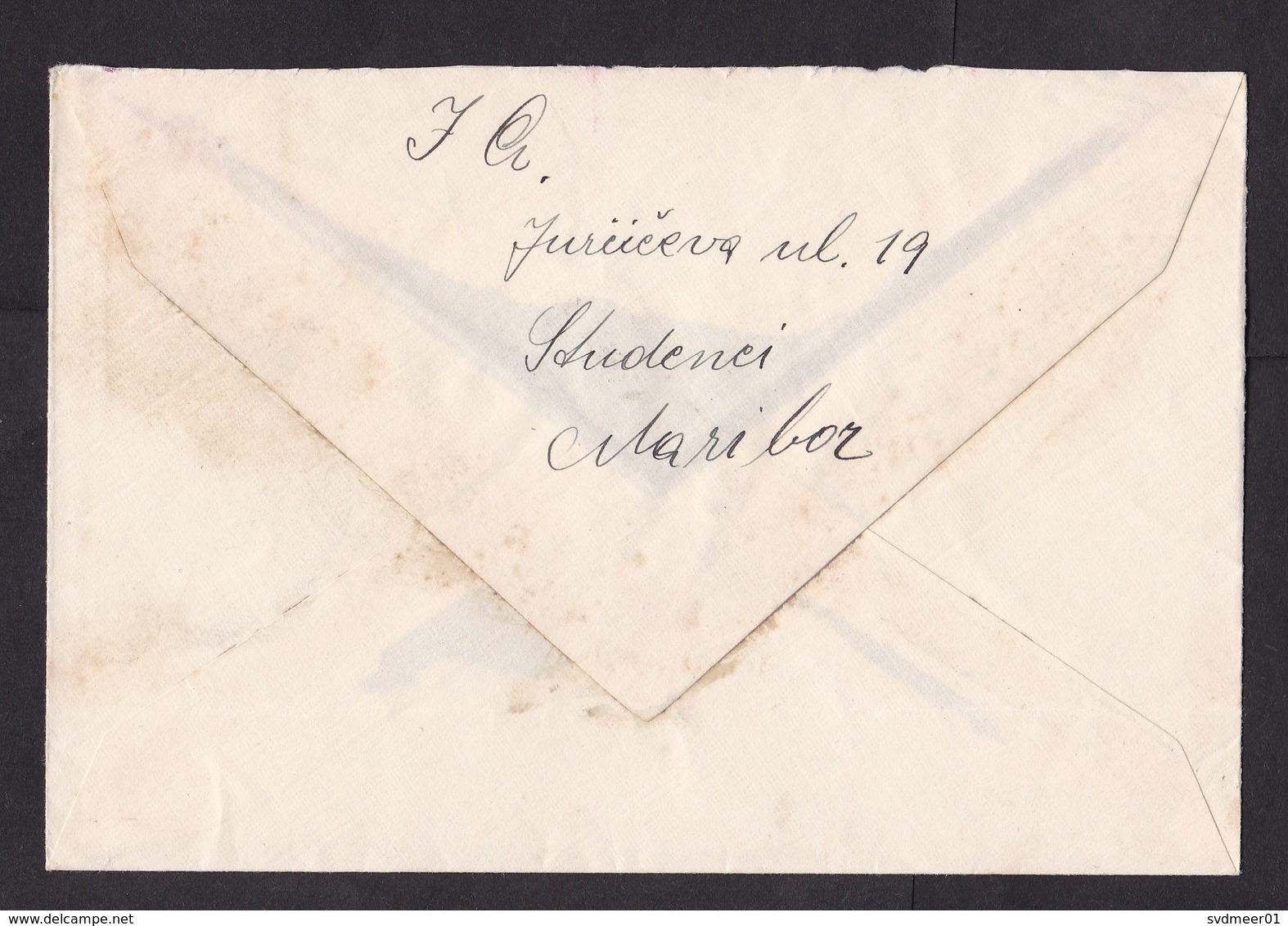 Yugoslavia: Cover, 1939, 1 Stamp, Cancel Maribor (minor Discolouring) - Brieven En Documenten