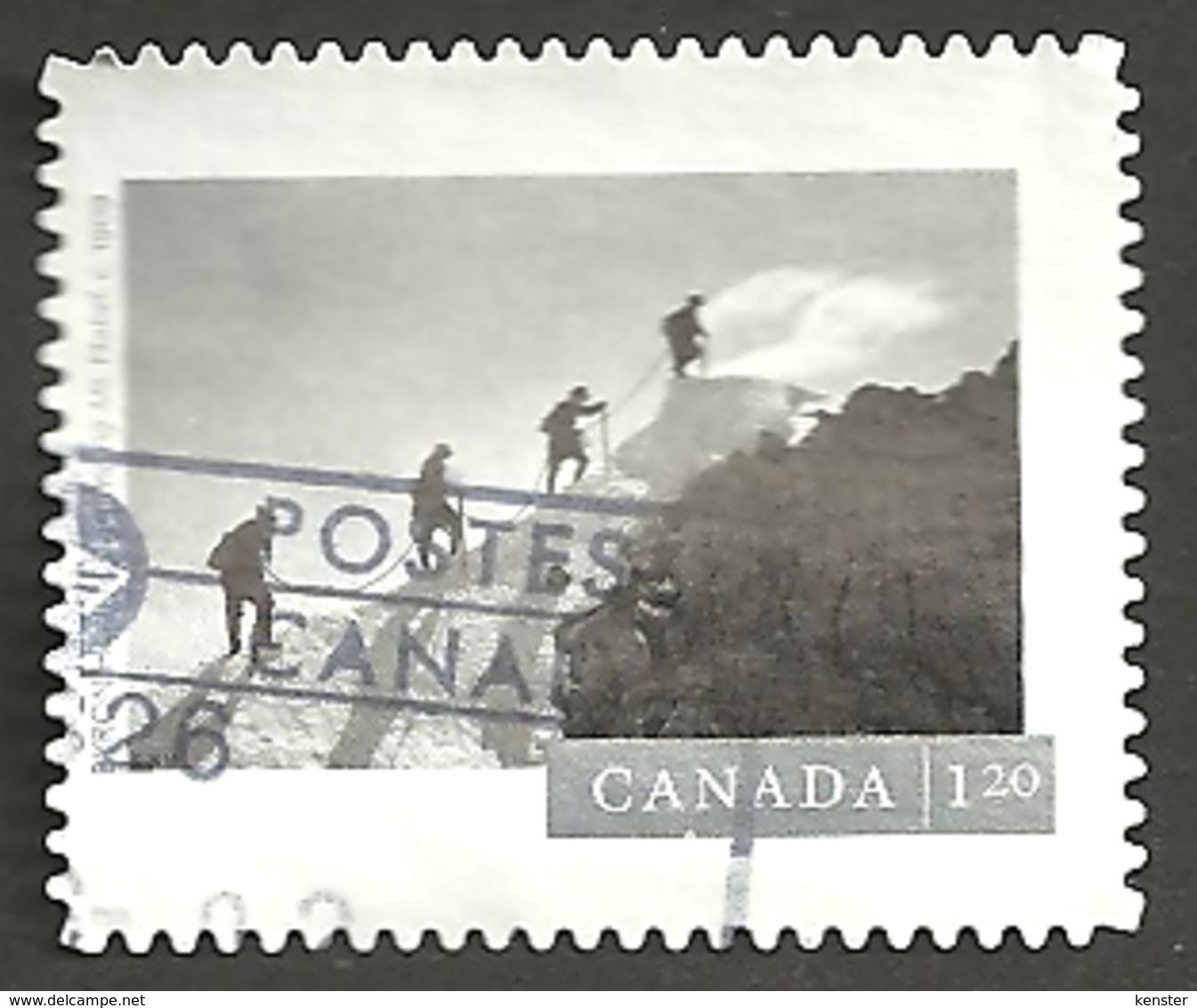 Sc. #2909 Canadian Photography, Climbing Mount Habel  2016 Booklet U.S. Rate Single K032 - Used Stamps