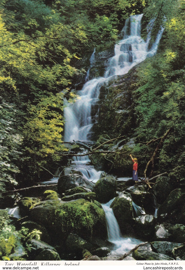 Postcard Torc Waterfall Killarney [ John Hinde ]  My Ref  B23198 - Kerry