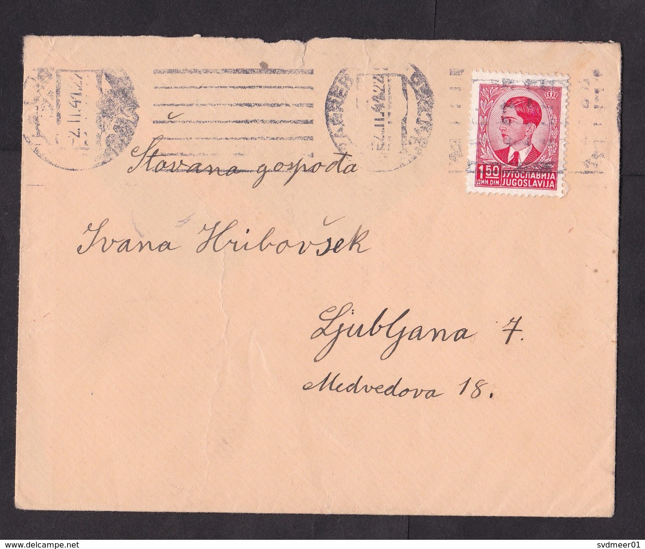 Yugoslavia: Cover, 1941, 1 Stamp (minor Damage, See Scan) - Brieven En Documenten