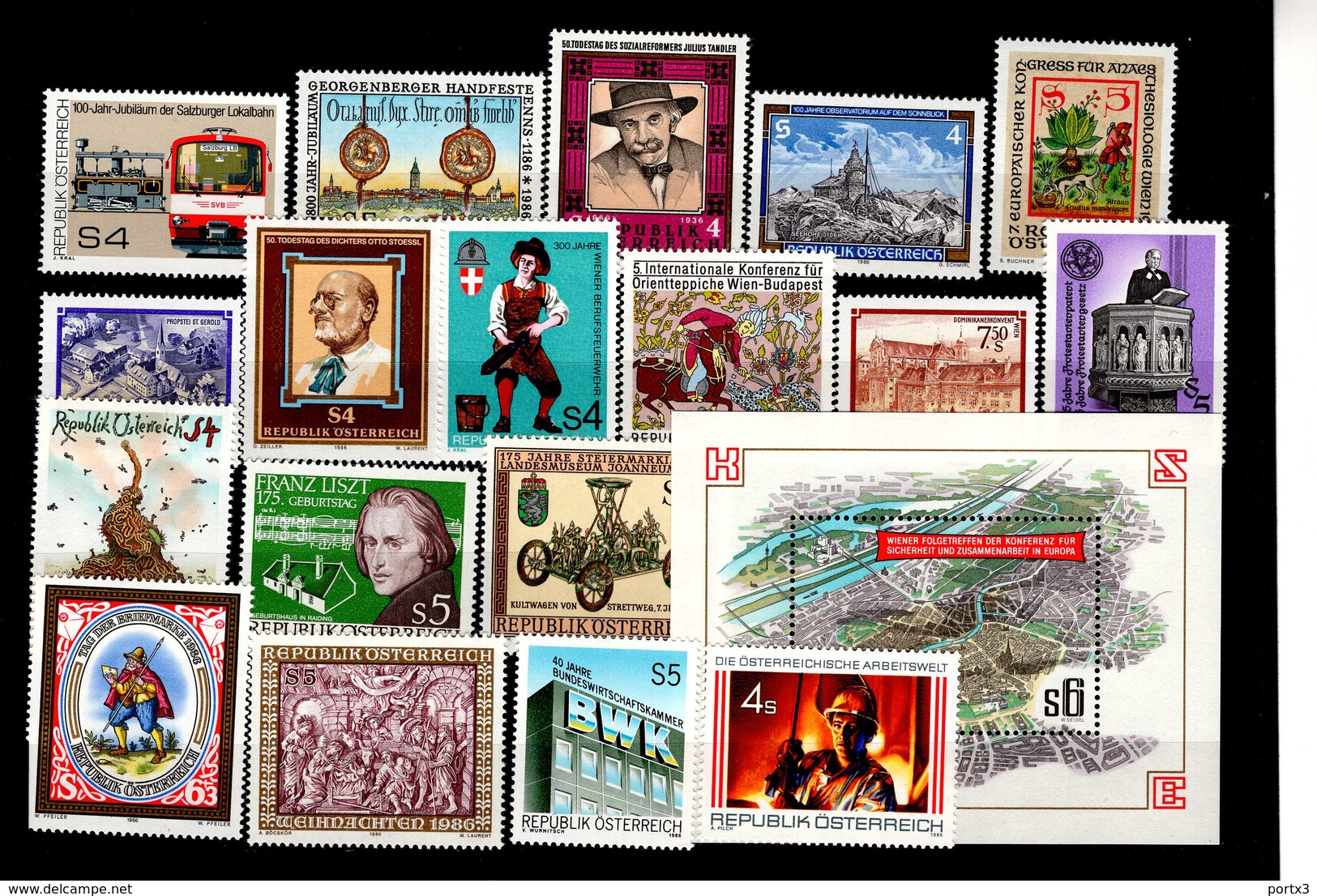 Österreich Jahr 1986 Komplett / Year 1986 Complete   MNH Postfrisch ** Neuf. - Ganze Jahrgänge