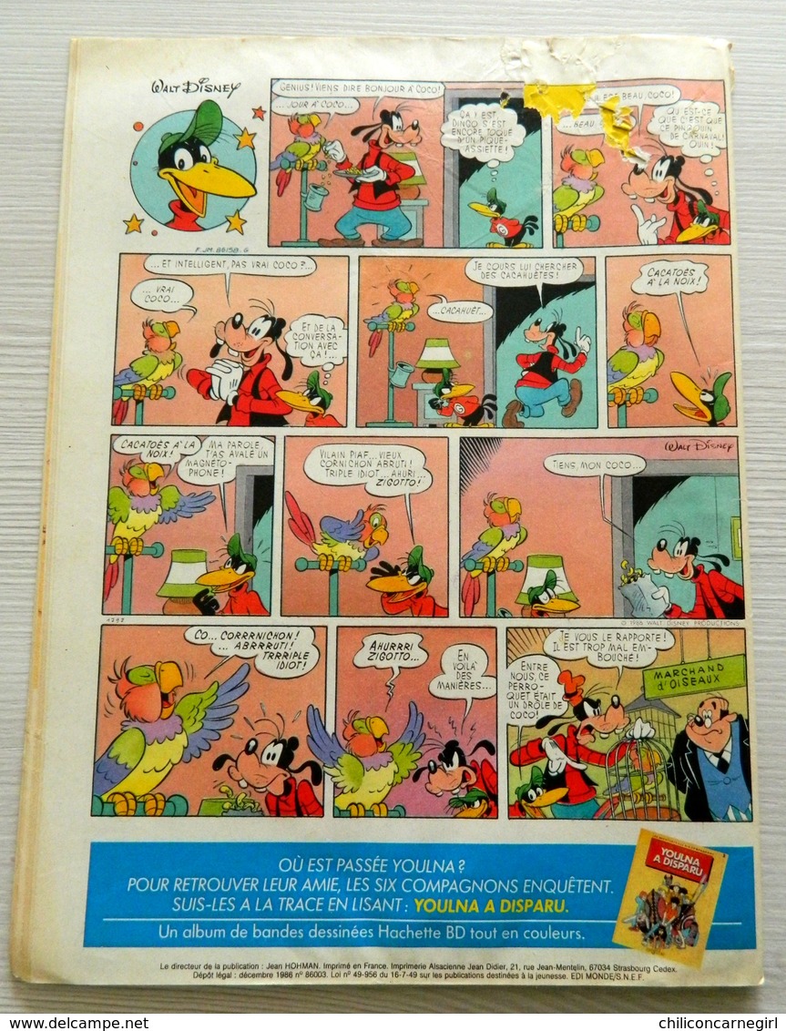 13 Hebdomadaires - Donald Magazine - N° 39,51,7,48,44,49,21,1,50,4,2,10,41 - 1986/1987