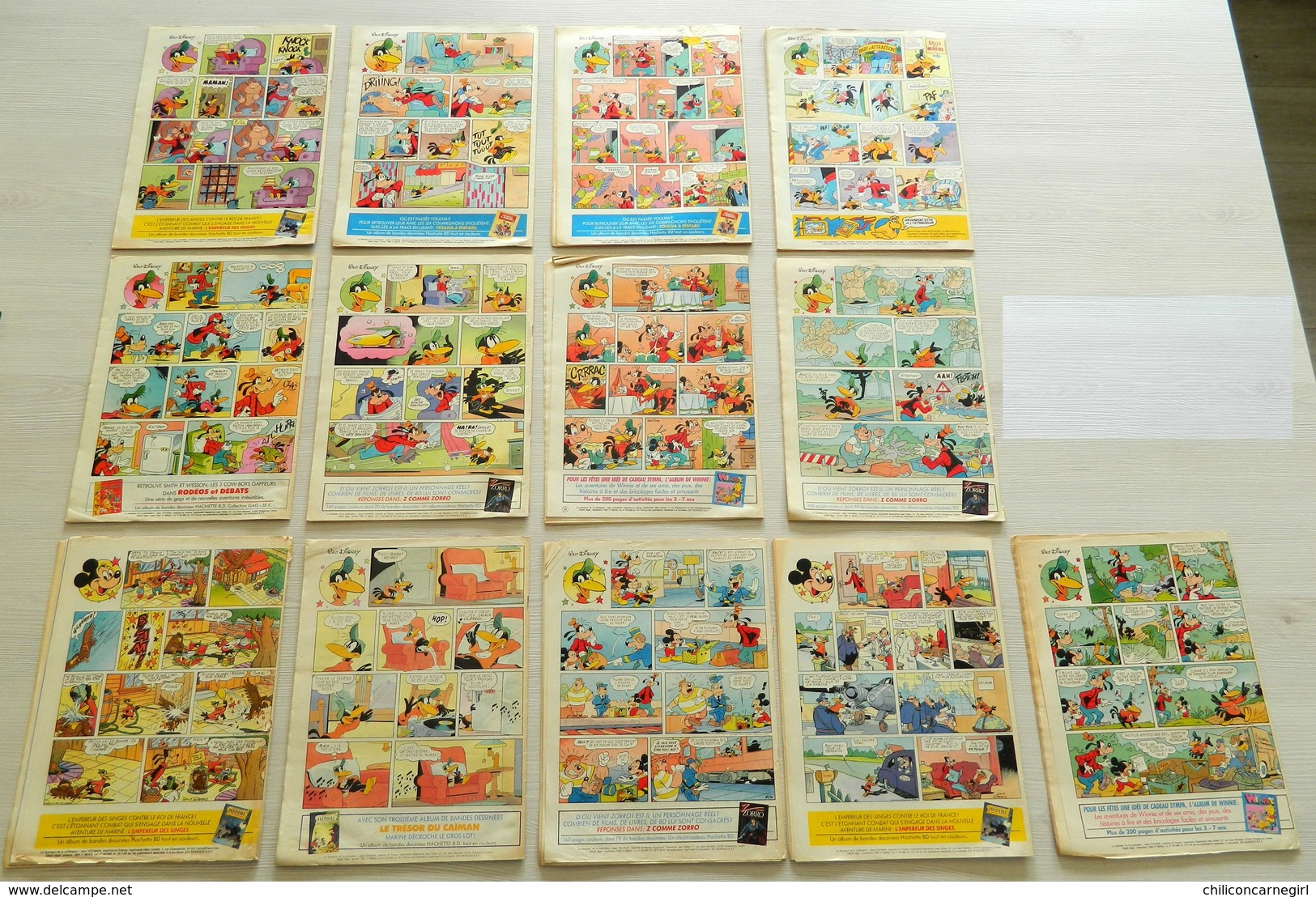 13 Hebdomadaires - Donald Magazine - N° 39,51,7,48,44,49,21,1,50,4,2,10,41 - 1986/1987