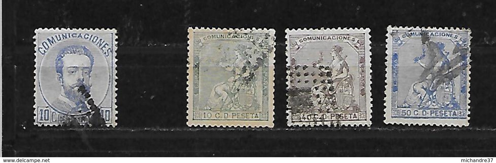 ESPAGNE 120/132/135/136 Oblitéres Rond - Used Stamps