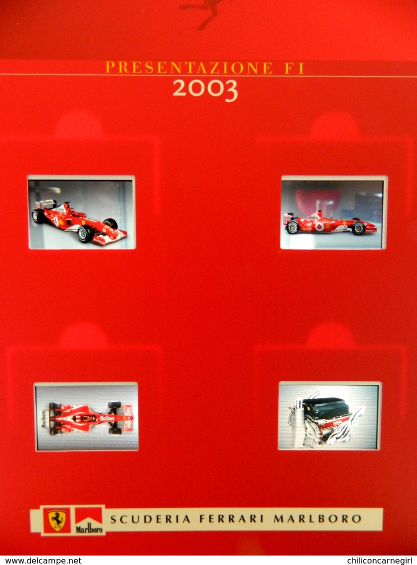 Dossier De Presse 2003 - Presentazione F1 - Scuderia Ferrari Marlboro - Avec 4 Diapos Formule 1 - Automobilismo - F1