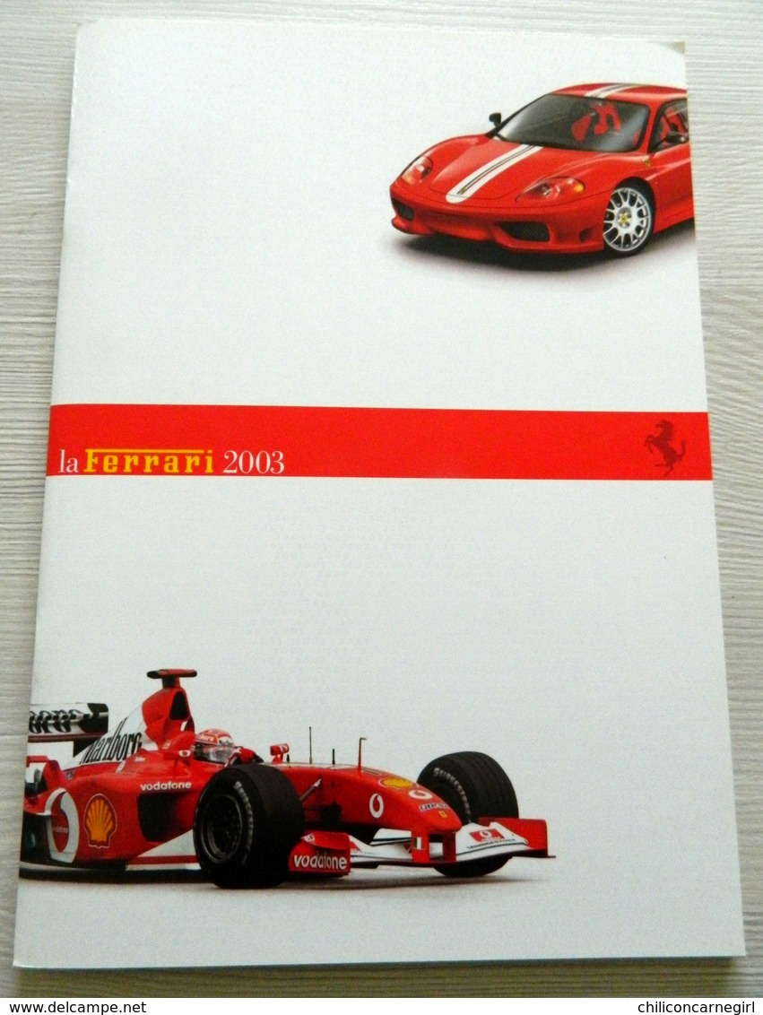 Dossier De Presse 2003 - Presentazione F1 - Scuderia Ferrari Marlboro - Avec 4 Diapos Formule 1 - Automovilismo - F1